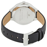  Shop Authentic Swarovski Lovely Crystals Mother of Pearl Black Dial Black Leather Strap Watch for Women - 5242898 - Luxxuri