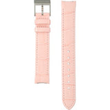  Shop Authentic Swarovski Crystal Quartz Pink Dial Pink Leather Strap Watch for Women - 5575217 - Luxxuri