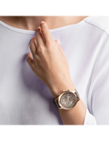 Swarovski Octea Lux Chrono Grey Dial Grey Leather Strap Watch for Women - 5452495