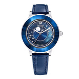  Shop Authentic Swarovski Octea Lux Moon Crystal Blue Dial Blue Leather Strap Watch for Women - 5516305 - Luxxuri