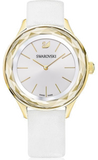  Shop Authentic Swarovski Octea Nova Quartz White Dial White Leather Strap Watch for Women - 5295337 - Luxxuri