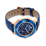  Shop Authentic Swarovski Octea Lux Chrono Blue Dial Blue Leather Strap Watch for Women - 5563480 - Luxxuri