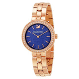  Shop Authentic Swarovski Daytime Glittering Blue Dial Rose Gold Steel Strap Watch for Women - 5182277 - Luxxuri
