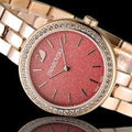  Shop Authentic Swarovski Daytime Quartz Coral Dial Rose Gold Steel Strap Watch for Women - 5182250 - Luxxuri