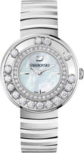  Shop Authentic Swarovski Lovely Crystal Mother of Pearl Dial Silver Steel Strap Watch for Women - 1160307 - Luxxuri