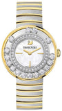  Shop Authentic Swarovski Lovely Crystals Mother of Pearl Dial Two Tone Steel Strap Watch for Women - 1187022 - Luxxuri