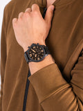  Shop Authentic Fossil Nate Chrongraph Ion Plated Black Dial Black Steel Strap Watch for Men - JR1356 - Luxxuri
