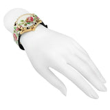  Shop Authentic Gucci G Timeless Floral Gold Dial White Leather Strap Watch For Women - YA1264084 - Luxxuri