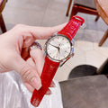  Shop Authentic Tissot Couturier Lady Silver Dial Red Leather Strap Watch for Women - T035.210.16.031.01 - Luxxuri
