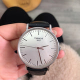  Shop Authentic Tissot T Classic Everytime Large White Dial Black Leather Strap Watch For Men - T109.610.16.031.00 - Luxxuri
