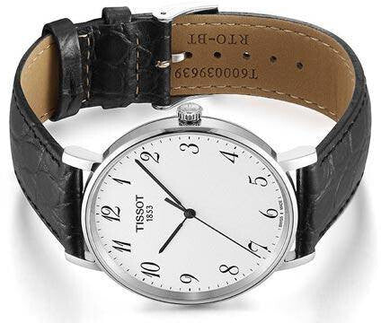  Shop Authentic Tissot Everytime Desire Medium White Dial Black Leather Strap Watch For Men - T109.410.16.032.00 - Luxxuri
