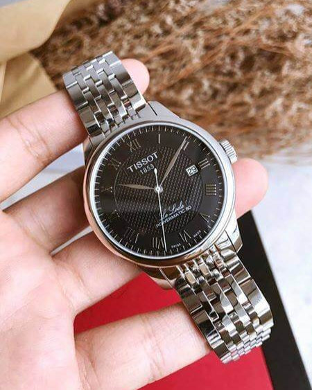  Shop Authentic Tissot Le Locle Automatic Lady Black Dial Silver Steel Strap Watch For Women - T006.207.11.058.00 - Luxxuri