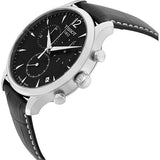  Shop Authentic Tissot T Classic Tradition Chronograph Black Dial Black Leather Strap Watch For Men - T063.617.16.057.00 - Luxxuri