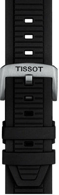 Tissot T Race Chronograph White Dial Black Rubber Strap Watch For Men - T141.417.17.011.00
