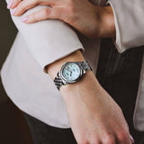  Shop Authentic Tissot Le Locle Automatic Diamonds Mother of Pearl Dial Silver Steel Strap Watch For Women - T006.207.11.116.00 - Luxxuri