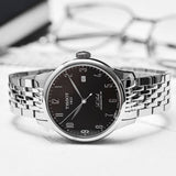  Shop Authentic Tissot Le Locle Powermatic 80 Black Dial Silver Steel Strap Watch For Men - T006.407.11.052.00 - Luxxuri