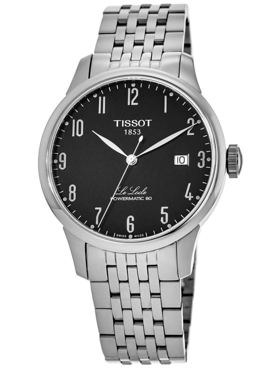  Shop Authentic Tissot Le Locle Powermatic 80 Black Dial Silver Steel Strap Watch For Men - T006.407.11.052.00 - Luxxuri