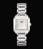  Shop Authentic Tissot T Wave Diamonds Mother of Pearl Dial Silver Steel Strap Watch for Women - T02.1.285.74 - Luxxuri