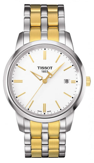  Shop Authentic Tissot T Classic Dream White Dial Two Tone Steel Strap Watch for Men - T033.410.22.011.01 - Luxxuri