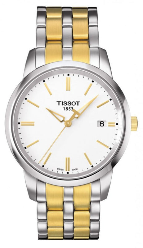  Shop Authentic Tissot T Classic Dream White Dial Two Tone Steel Strap Watch for Men - T033.410.22.011.01 - Luxxuri