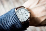 Shop Authentic Tissot T Classic Dream White Dial Brown Leather Strap Watch for Men - T033.410.16.013.01 - Luxxuri