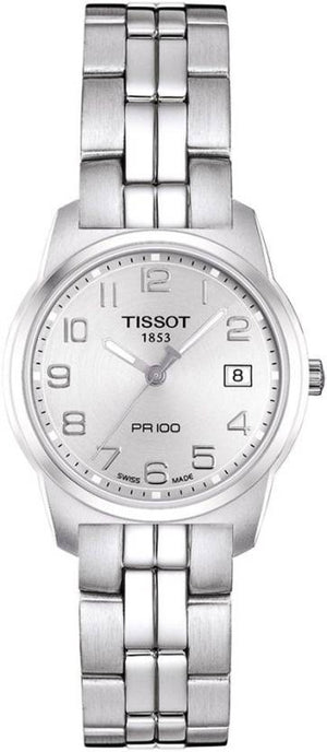  Shop Authentic Tissot T Classic PR100 Silver Dial Silver Steel Strap Watch For Women - T049.210.11.032.00 - Luxxuri