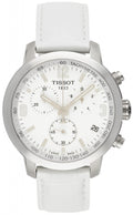 Shop Authentic Tissot PRC 200 Chronograph White Dial White Leather Strap Watch For Men - T055.417.16.017.00 - Luxxuri