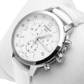  Shop Authentic Tissot PRC 200 Chronograph White Dial White Leather Strap Watch For Men - T055.417.16.017.00 - Luxxuri
