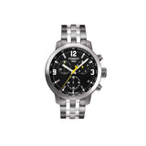  Shop Authentic Tissot PRC 200 Chronograph Black Dial Stainless Steel Watch For Men - T0554171105700 - Luxxuri