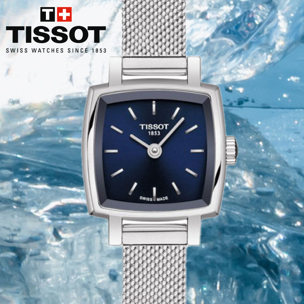 Shop Authentic Tissot Lovely Square Blue Dial Silver Mesh Bracelet Watch For Women - T058.109.11.041.00 - Luxxuri