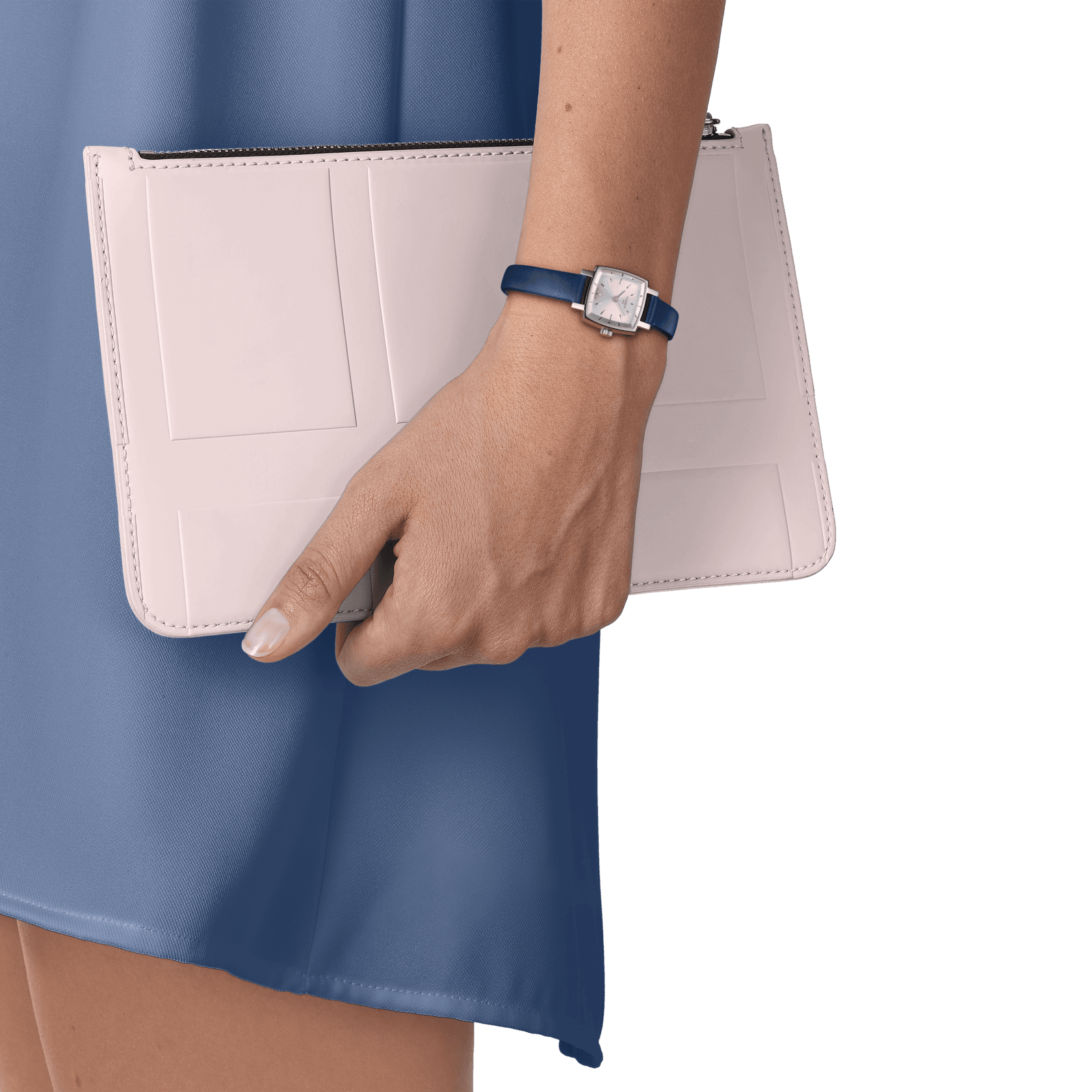  Shop Authentic Tissot Lovely Square Silver Dial Blue Leather Strap Watch For Women - T058.109.16.031.00 - Luxxuri