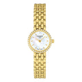  Shop Authentic Tissot T-Lady Lovely Mother of Pearl Dial Gold Steel Strap Watch For Women - T058.009.63.116.00 - Luxxuri