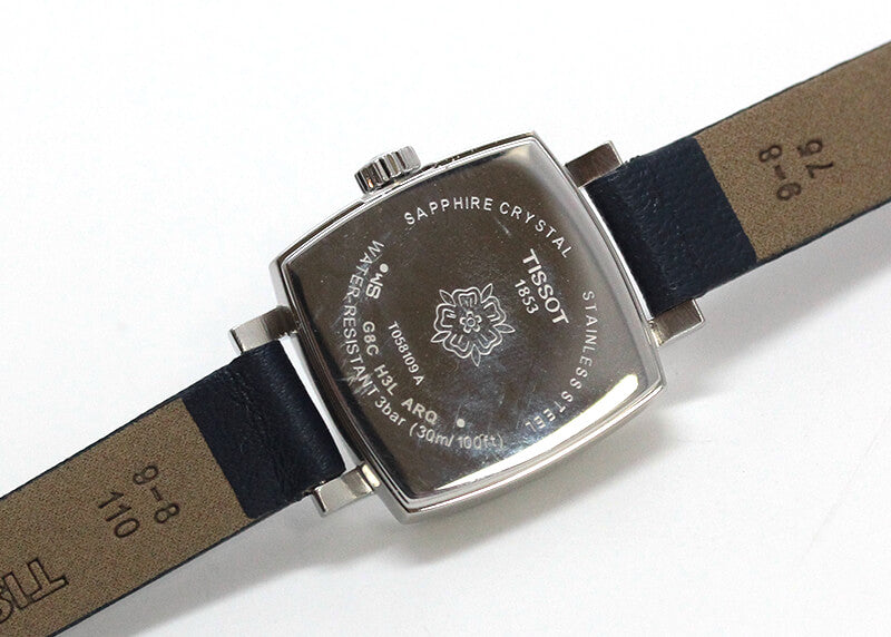  Shop Authentic Tissot Lovely Square Silver Dial Blue Leather Strap Watch For Women - T058.109.16.031.00 - Luxxuri