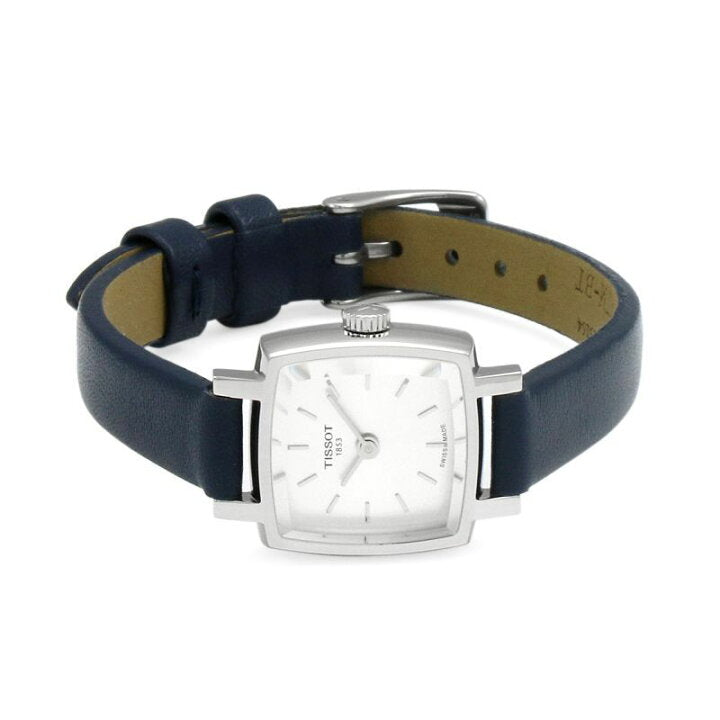  Shop Authentic Tissot Lovely Square Silver Dial Blue Leather Strap Watch For Women - T058.109.16.031.00 - Luxxuri
