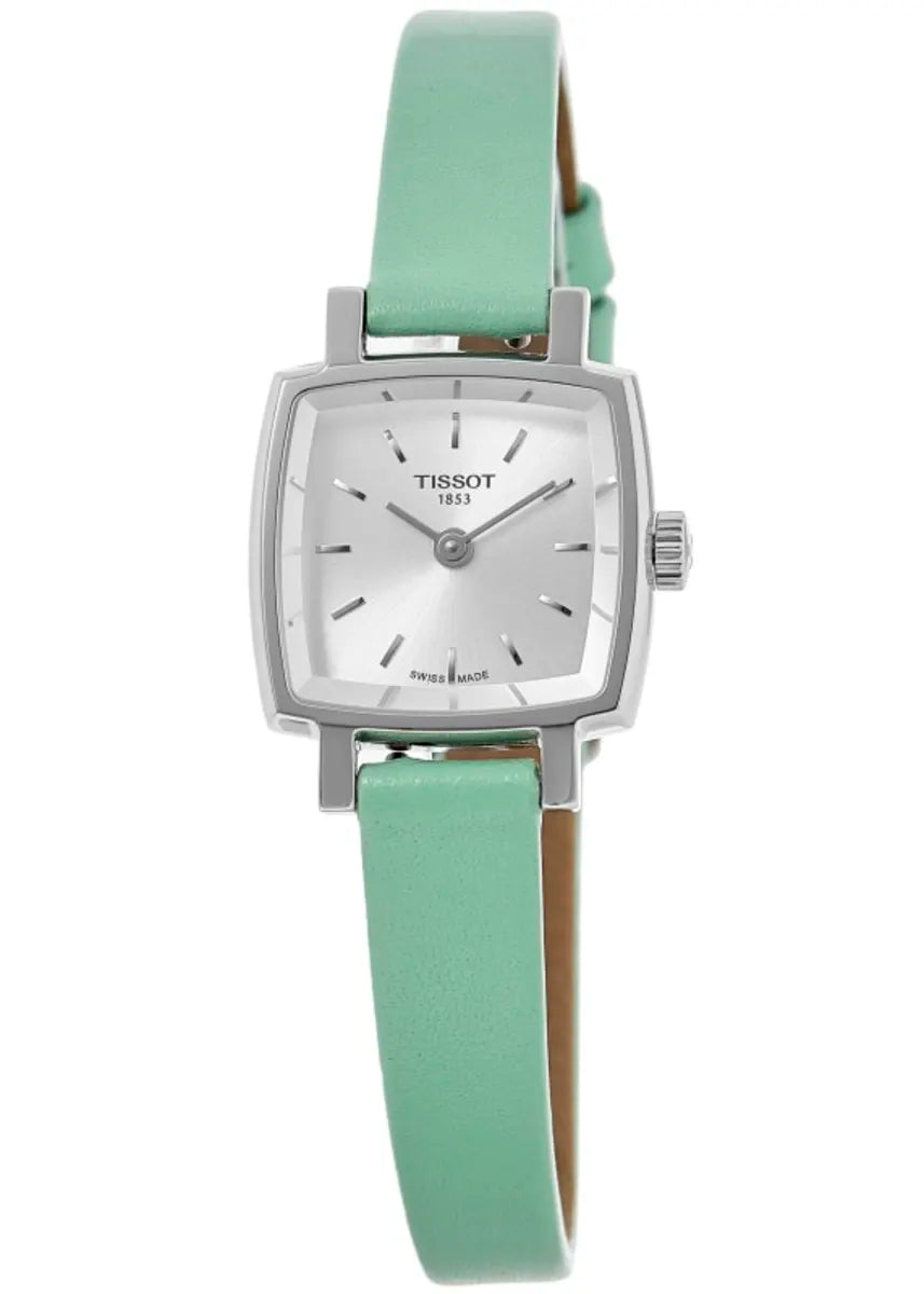  Shop Authentic Tissot T Lady Lovely Square Silver Dial Light Green Leather Strap Watch for Women - T058.109.16.031.01 - Luxxuri