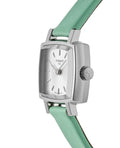  Shop Authentic Tissot T Lady Lovely Square Silver Dial Light Green Leather Strap Watch for Women - T058.109.16.031.01 - Luxxuri