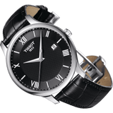  Shop Authentic Tissot T Classic Tradition Quartz Black Dial Black Leather Strap Watch For Men - T063.610.16.058.00 - Luxxuri