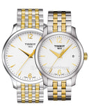 Shop Authentic Tissot T Classic Tradition White Dial Two Tone Mesh Bracelet Watch for Women - T063.210.22.037.00 - Luxxuri