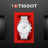  Shop Authentic Tissot T Classic Tradition Chronograph White Dial Silver Steel Strap Watch For Men - T063.617.11.037.00 - Luxxuri