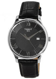  Shop Authentic Tissot T Classic Tradition Quartz Black Dial Black Leather Strap Watch For Men - T063.610.16.058.00 - Luxxuri