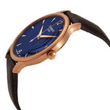  Shop Authentic Tissot T Classic Tradition Blue Dial Brown Leather Strap Watch For Men - T063.610.36.047.00 - Luxxuri
