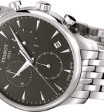 Shop Authentic Tissot T Classic Tradition Chronograph Black Dial Silver Steel Strap Watch For Men - T063.617.11.067.00 - Luxxuri