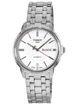 Shop Authentic Tissot Automatics III Day Date White Dial Silver Steel Strap Watch For Men - T065.430.11.031.00 - Luxxuri