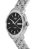 Tissot Automatics III Black Dial Silver Steel Strap Watch For Men - T065.430.11.051.00