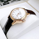  Shop Authentic Tissot Carson Automatic White Dial Brown Leather Strap Watch For Women - T085.207.36.011.00 - Luxxuri