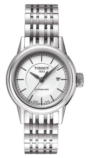  Shop Authentic Tissot T Classic Carson Automatic White Dial Silver Steel Strap Watch For Women - T085.207.11.011.00 - Luxxuri