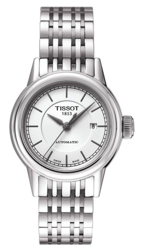 Shop Authentic Tissot T Classic Carson Automatic White Dial Silver Steel Strap Watch For Women - T085.207.11.011.00 - Luxxuri