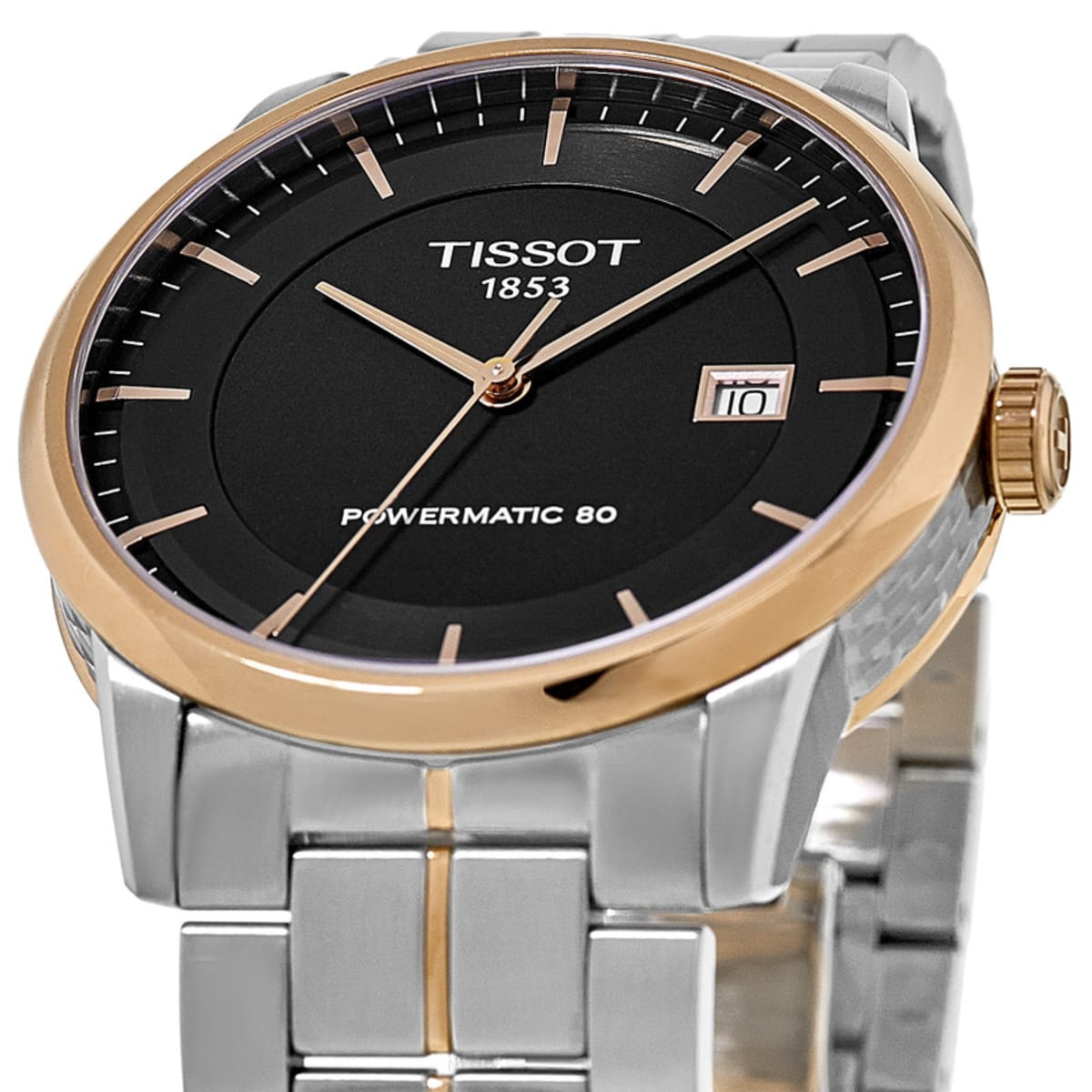  Shop Authentic Tissot Luxury Powermatic 80 Black Dial Silver Steel Strap Watch For Men - T086.407.22.051.00 - Luxxuri