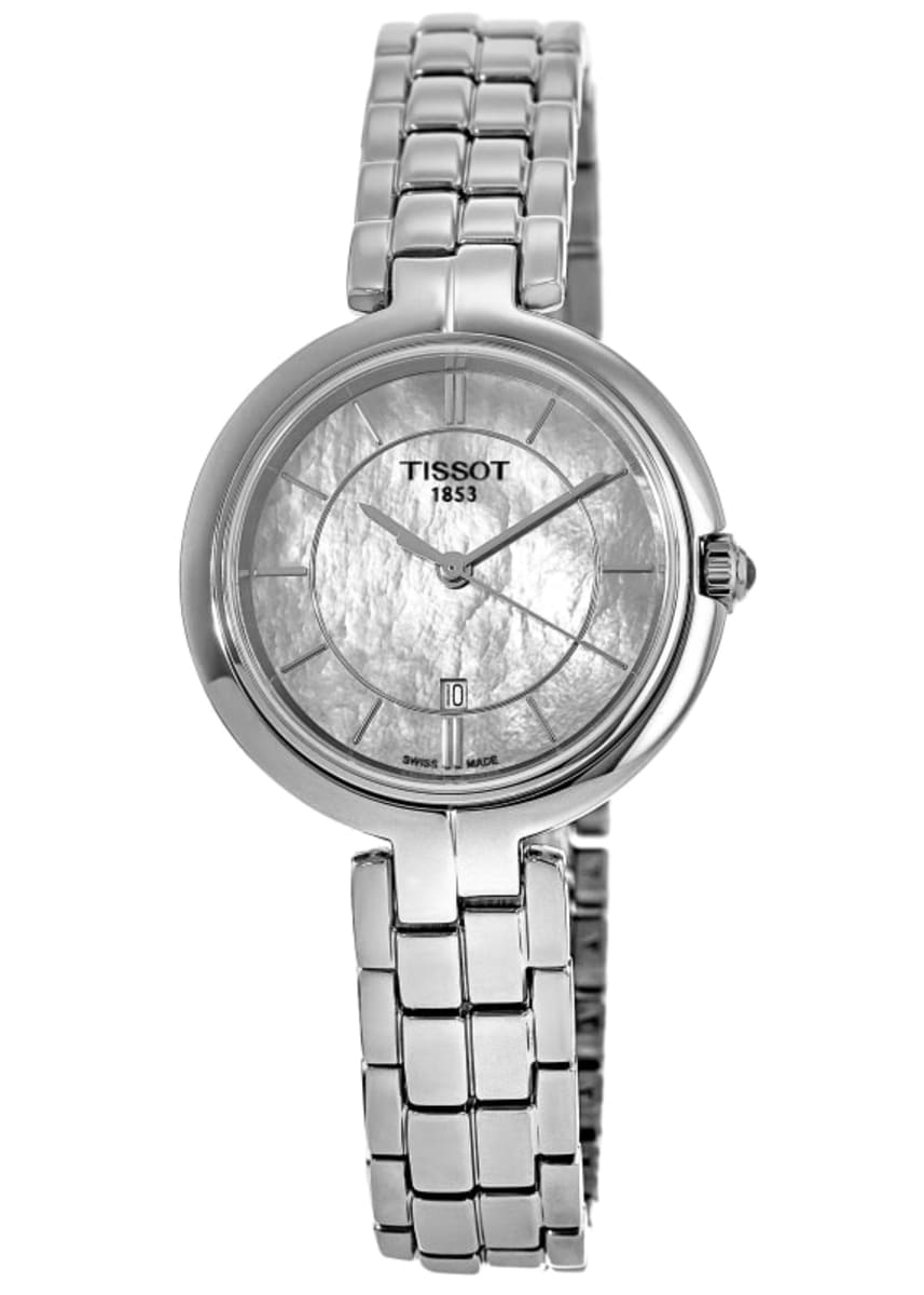  Shop Authentic Tissot T Lady Flamingo Mother of Pearl White Dial Silver Steel Strap Watch For Women - T094.210.11.111.00 - Luxxuri