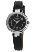  Shop Authentic Tissot T Lady Flamingo Black Dial Black Leather Strap Watch For Women - T094.210.16.051.00 - Luxxuri